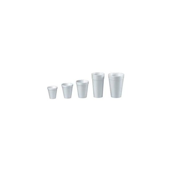 Lagasse Dart Foam Cups, Hot/Cold, 6 oz., White, 1000/Carton DCC 6J6 - main
